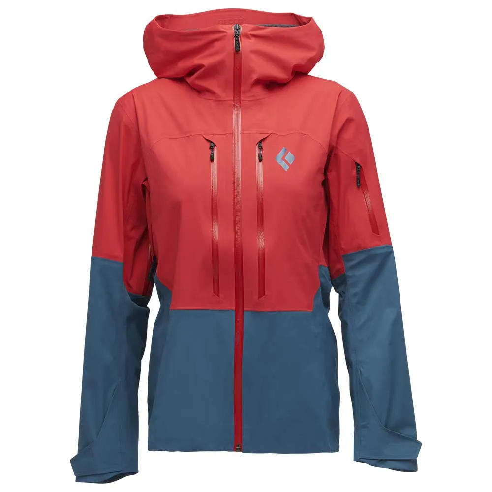 Black Diamond Recon Lt Stretch Shell Jakke, Coral red / creek blue Black Diamond Recon Lt Stretch Shell Jakke, Coral red / creek blue