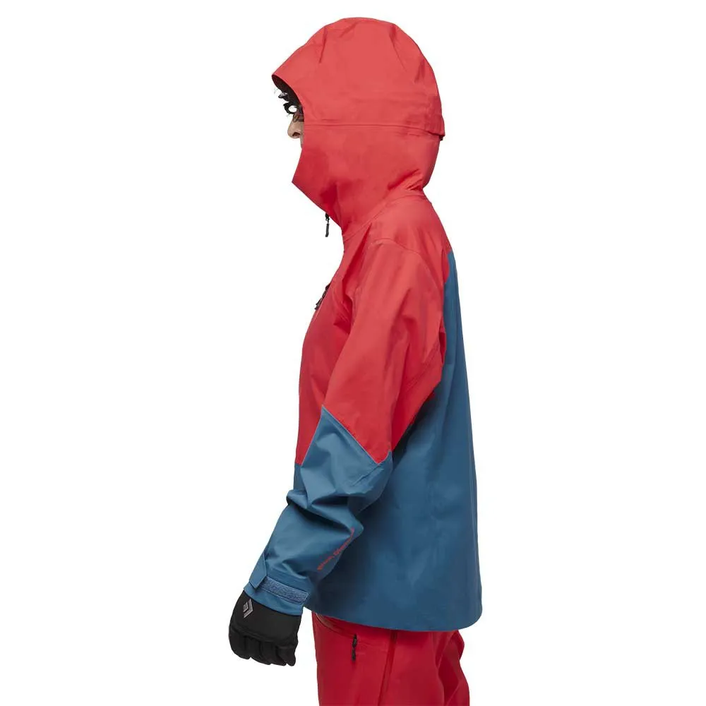 Black Diamond Recon Lt Stretch Shell Jakke, Coral red / creek blue Black Diamond Recon Lt Stretch Shell Jakke, Coral red / creek blue