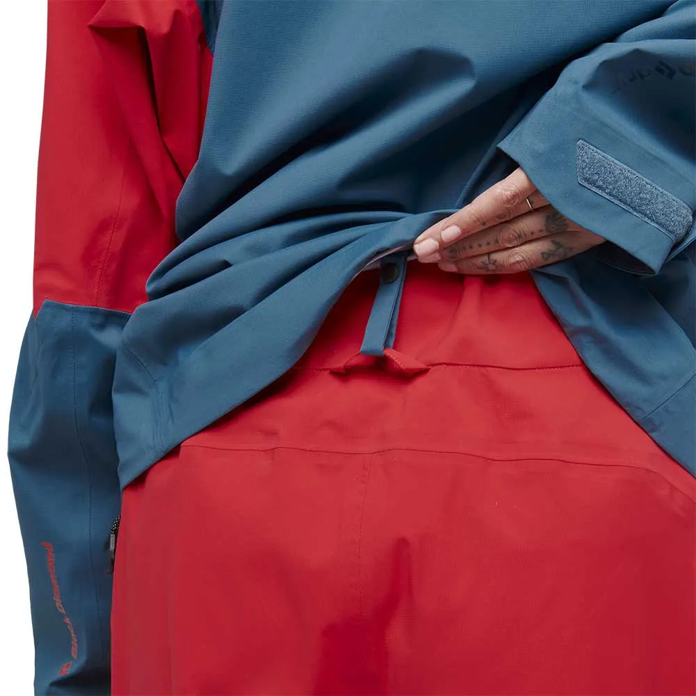 Black Diamond Recon Lt Stretch Shell Jakke, Coral red / creek blue Black Diamond Recon Lt Stretch Shell Jakke, Coral red / creek blue