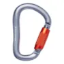 Black Diamond RockLock Twistlock Carabiner, Gray, One Size