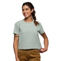 Black Diamond Stripe Crop Kortarmet T-skjorte Black Diamond Stripe Crop Kortarmet T-skjorte