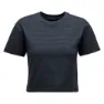 Black Diamond Stripe Crop Kortarmet T-skjorte