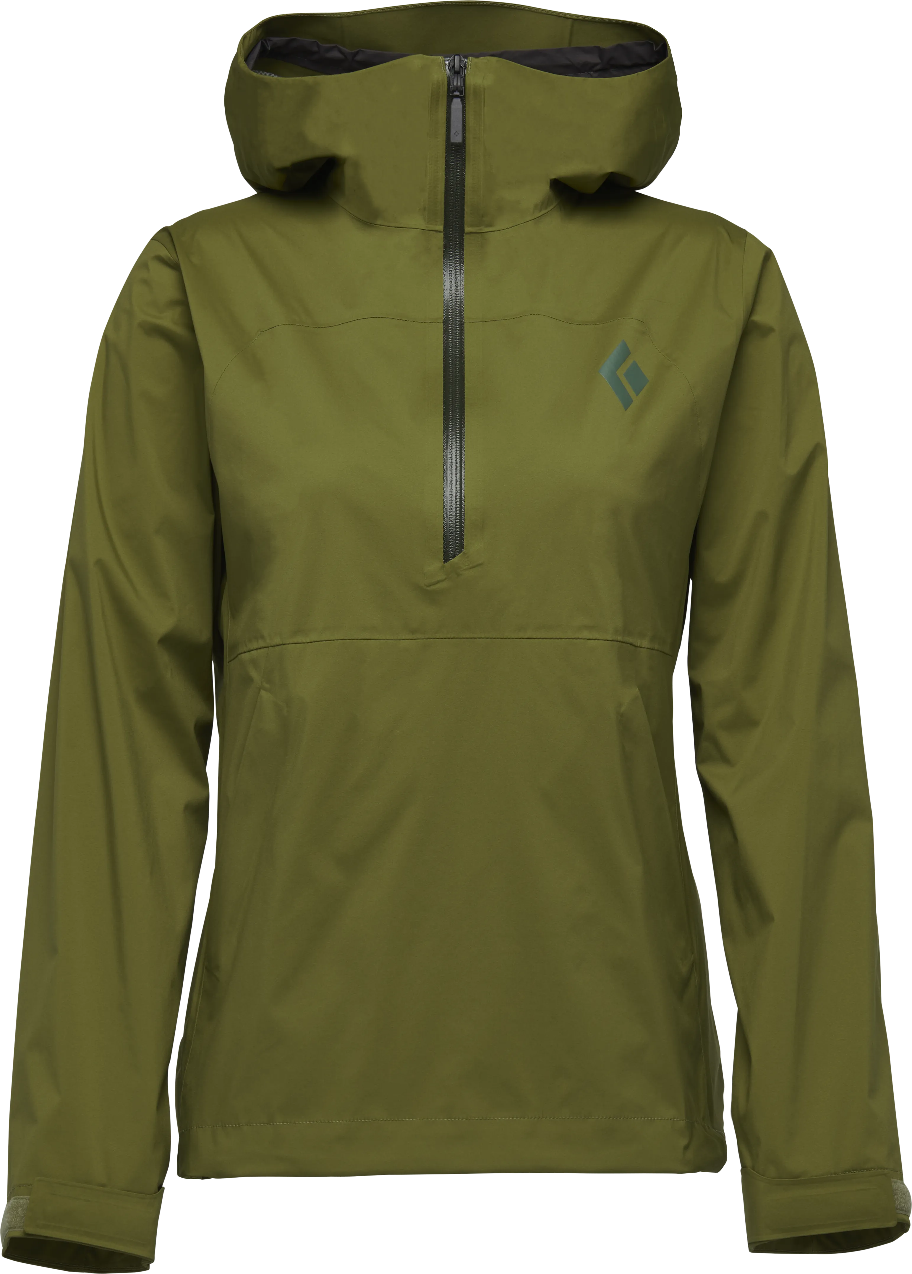 Black Diamond Women's Stormline Stretch Anorak, Camp green