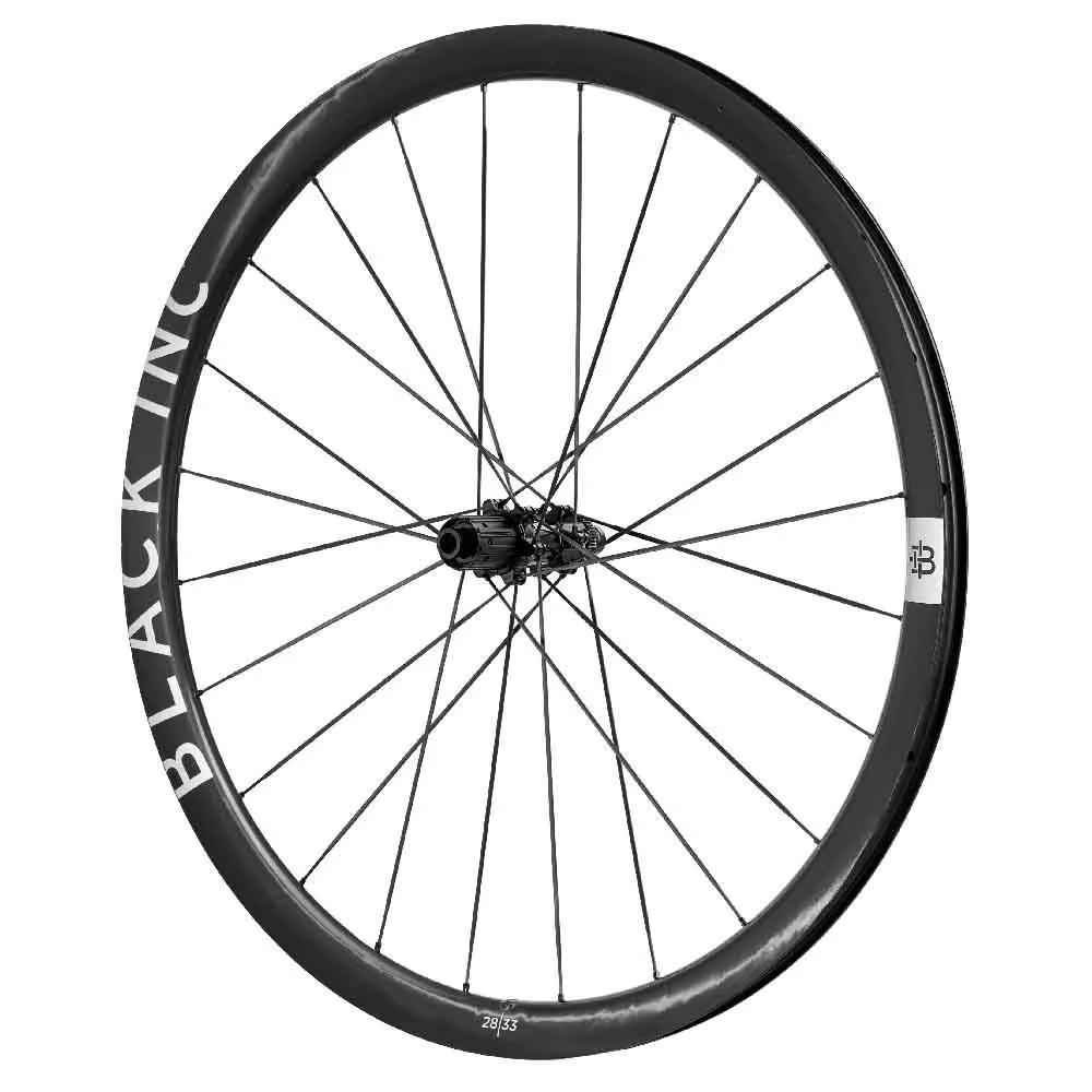 Black Inc 28|33 Cl Disc Tubeless Landeveishjulsett, Black, 12 x 100/12 x 142mm, Shimano/Sram HG