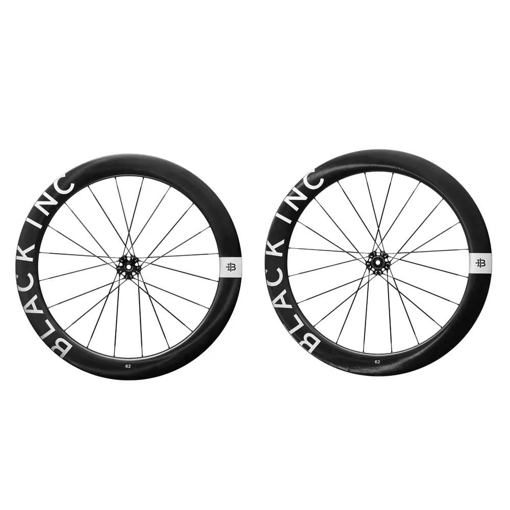 Black Inc Sixty Two Cl Disc Tubeless Landeveishjulsett, Black, 12 x 100/12 x 142mm, Shimano/Sram HG