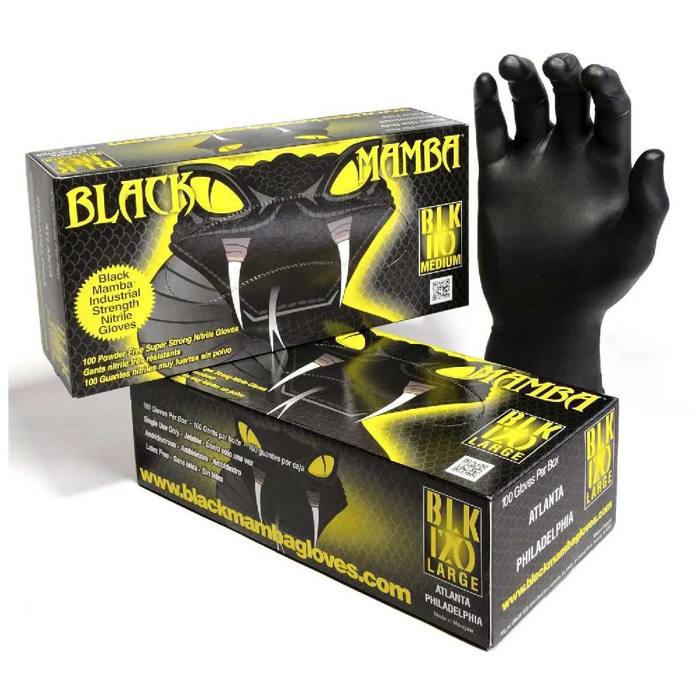 Black Mamba Nitrile Arbeidshansker 100 Enheter