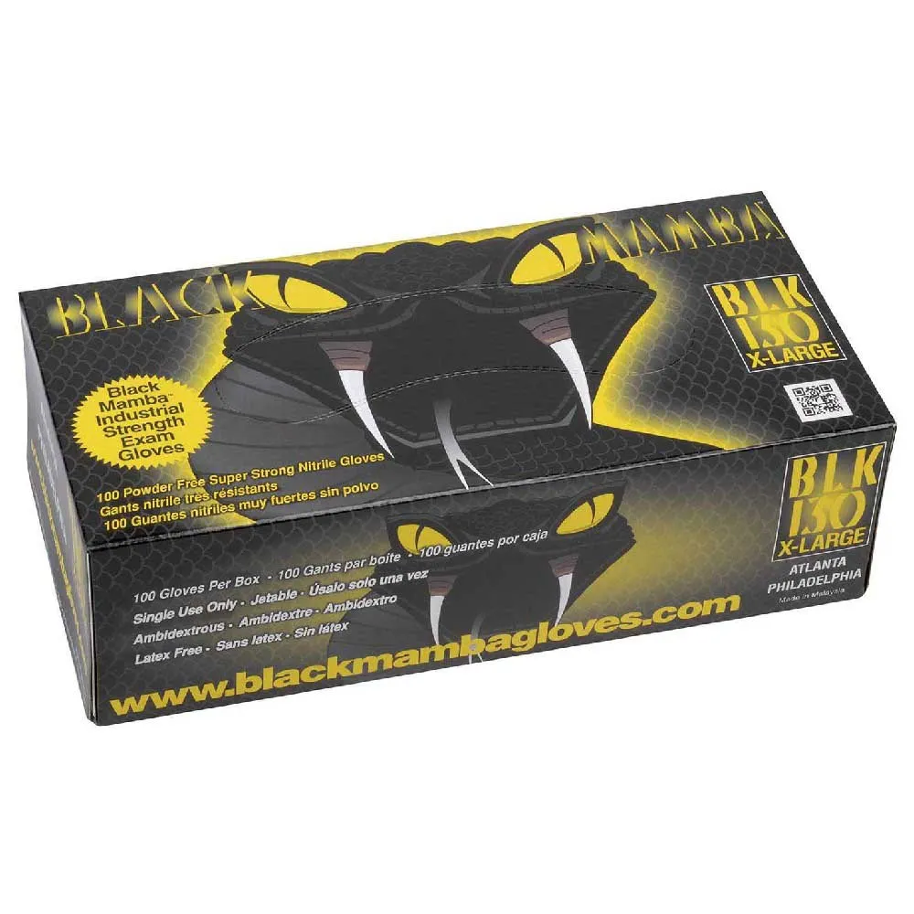 Black Mamba Nitrile Arbeidshansker 100 Enheter