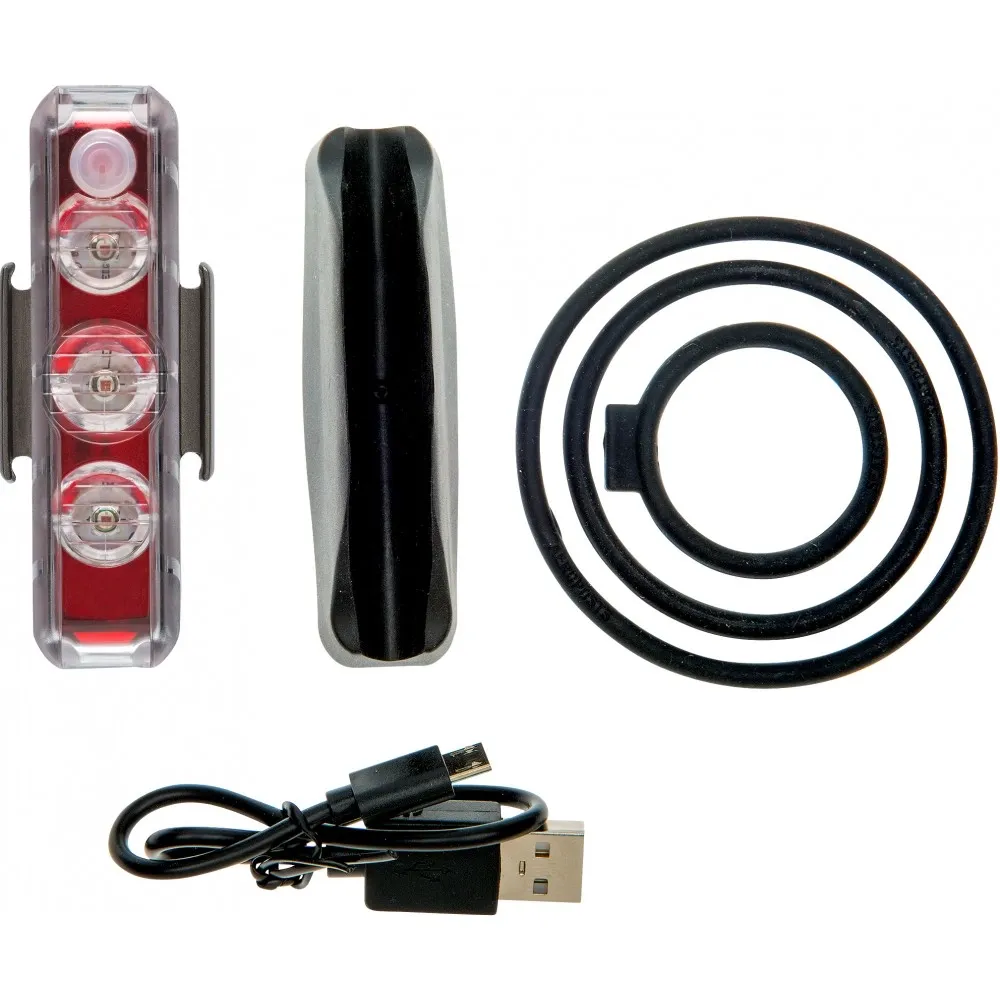 Blackburn Dayblazer 125 Baklys, Black / red, 125 Lysstyrker