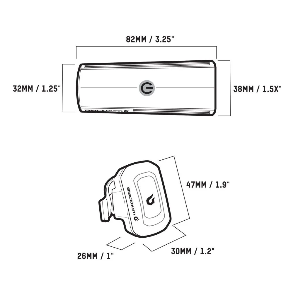 Blackburn Dayblazer 400 Frontlys + Click USB Baklys