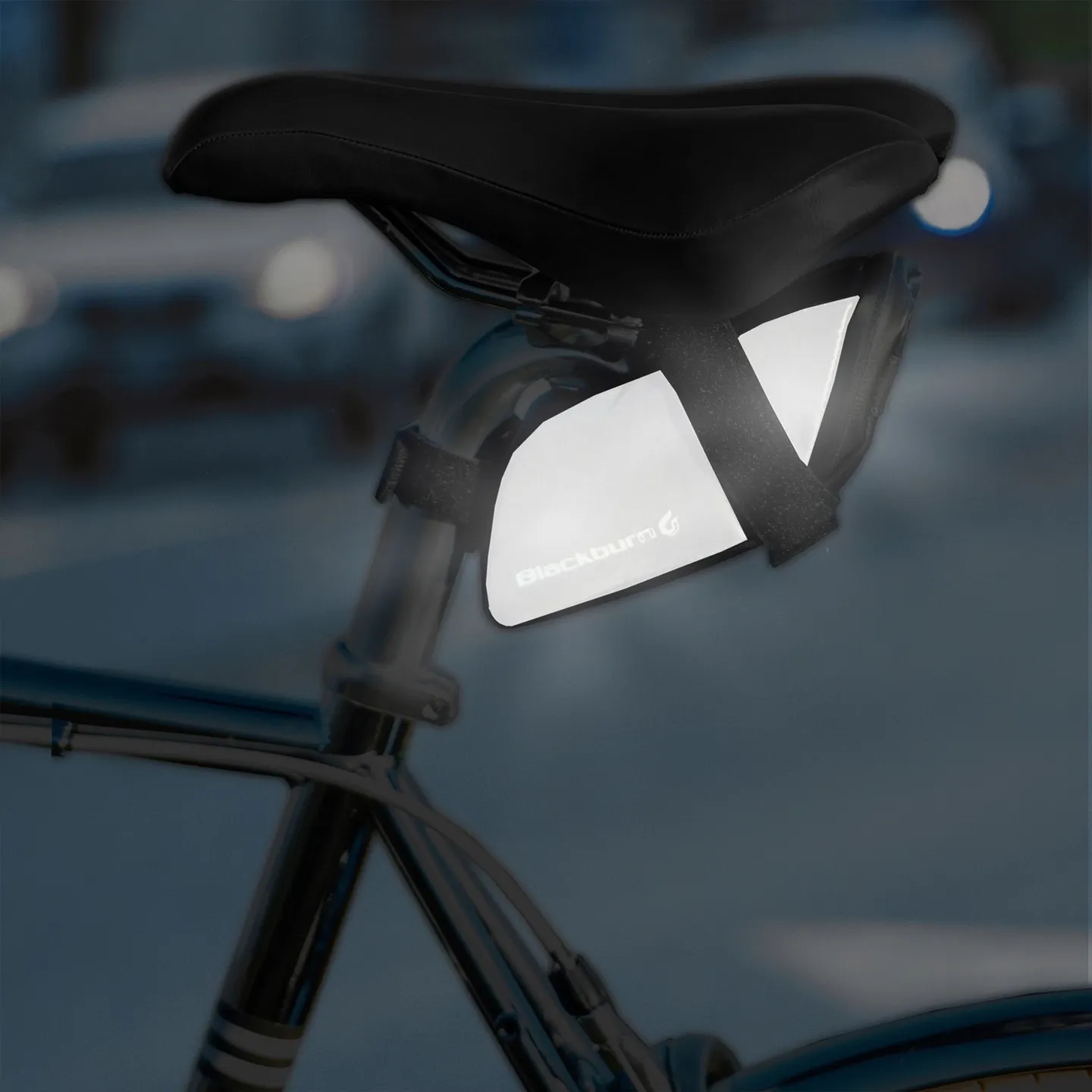 Blackburn Grid Small Seteveske, Black reflective, One Size