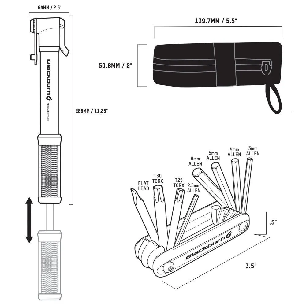Blackburn Local Ride Kit Riding Essentials, One size