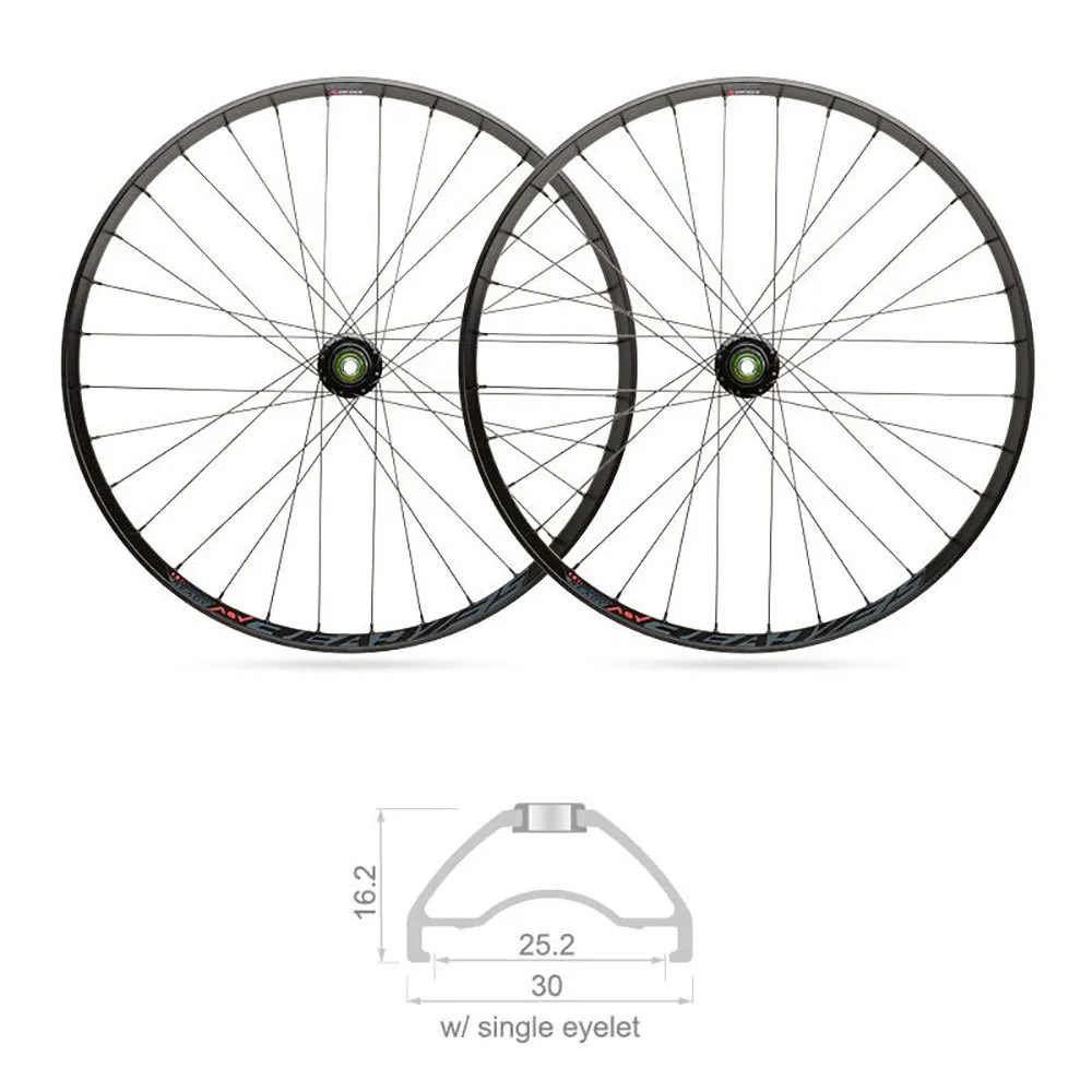 Blackjack 27.5´´ 25 Mm 6b Disc Tubeless Mtb-hjulsett, Black, 15 x 100 / 12 x 142mm, Shimano/Sram HG