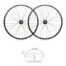Blackjack 27.5´´ 30 Mm 6b Disc Tubeless Mtb-hjulsett, Black, 15 x 100 / 12 x 142mm, Shimano/Sram HG