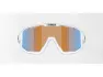 Bliz Fusion Medium (33) sykkelbriller coral/orange mirror- lens matte, Hvit/multifarget/oransje