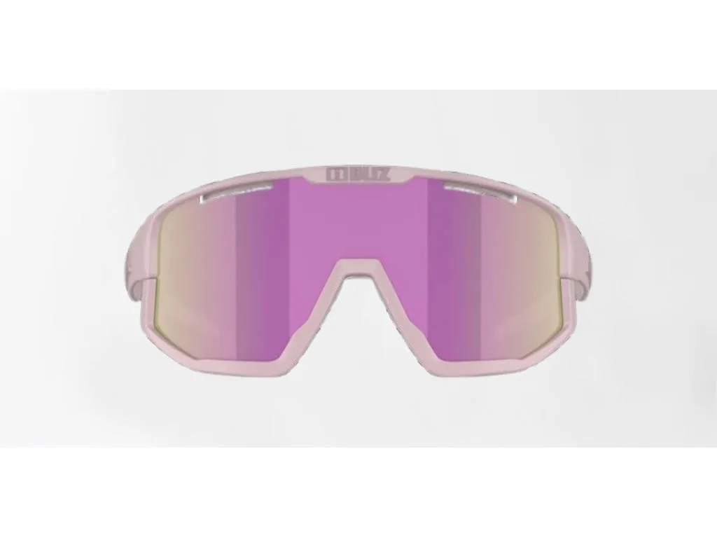Bliz Fusion Small (25) sykkelbriller brown mirror lens matte, Lilla/rosa