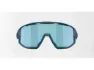 Bliz Fusion Small (25) sykkelbriller smoke mirror - lens matte, Blå/svart