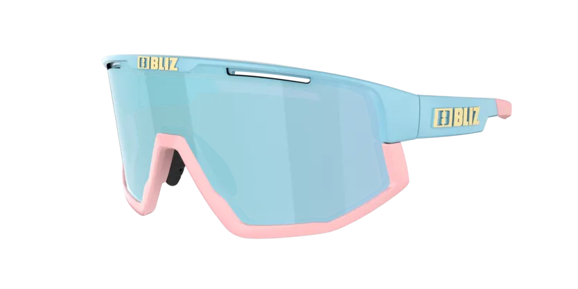 Bliz Fusion Sykkelbriller Pastelblå/Lyserød med linse