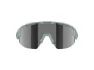Bliz Matrix Medium (33) sykkelbriller smoke mirror- silver lens matte, Grønn