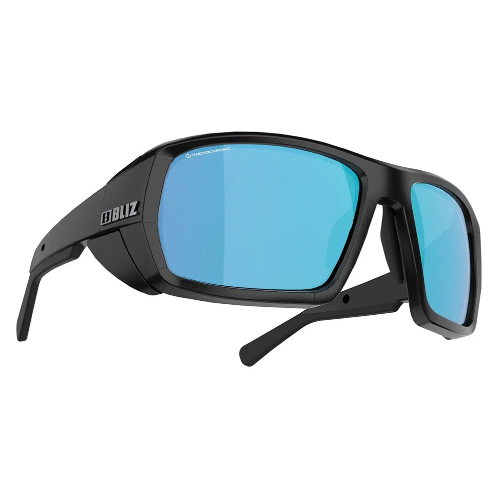 Bliz Peak Nano Optics Foto Kromatiske Solbriller, Matt black, Brown Med Blue Multicoating/CAT2-4 Bliz Peak Nano Optics Foto Kromatiske Solbriller, Matt black, Brown Med Blue Multicoating/CAT2-4
