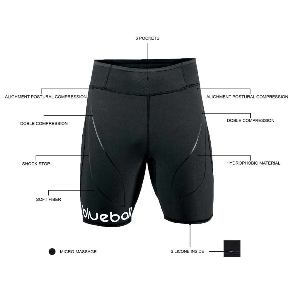 Blueball Sport Compressive Sport Korte Leggings male, Black Blueball Sport Compressive Sport Korte Leggings male, Black