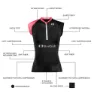 Blueball Sport Running Ermeløs T-skjorte, Black & pink, L