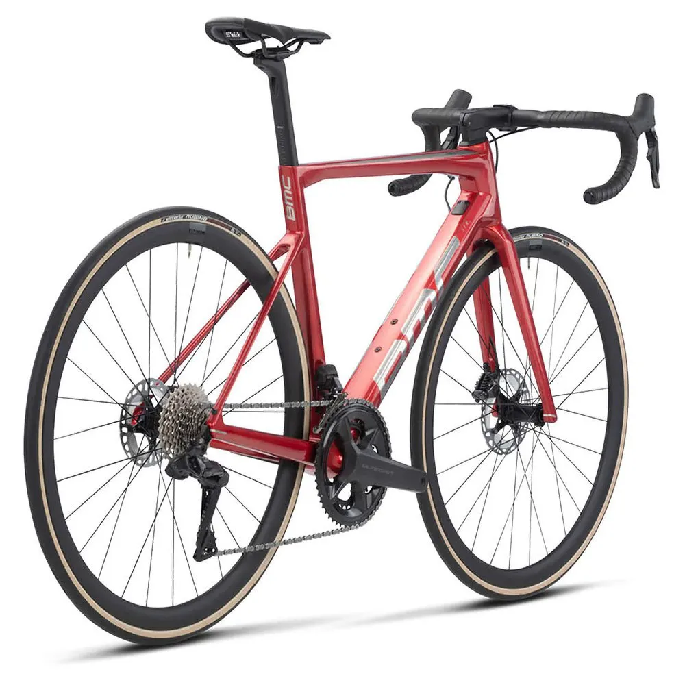 BMC Teammachine Slr01 One Ultegra Di2 2023 Landeveissykkel, Prisma red / brushed alloy
