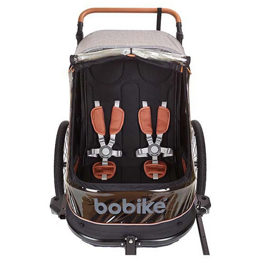 bobike 2-i-1 Trailer, Black / grey, Max 44kg bobike 2-i-1 Trailer, Black / grey, Max 44kg