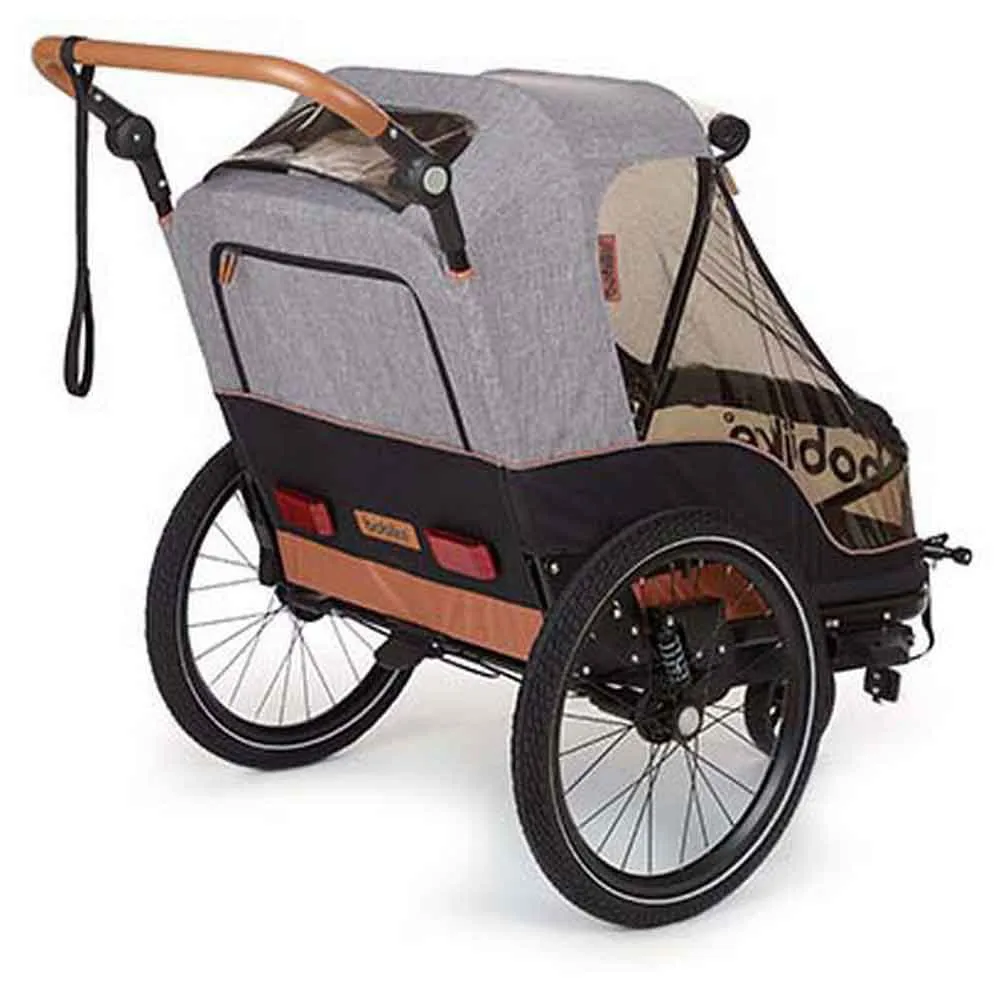 bobike 2-i-1 Trailer, Black / grey, Max 44kg bobike 2-i-1 Trailer, Black / grey, Max 44kg