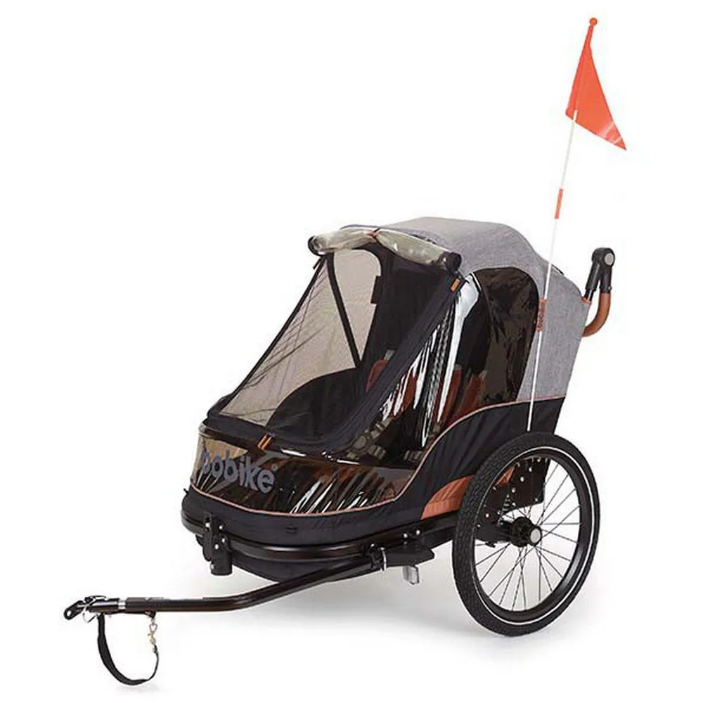 bobike 2-i-1 Trailer, Black / grey, Max 44kg bobike 2-i-1 Trailer, Black / grey, Max 44kg