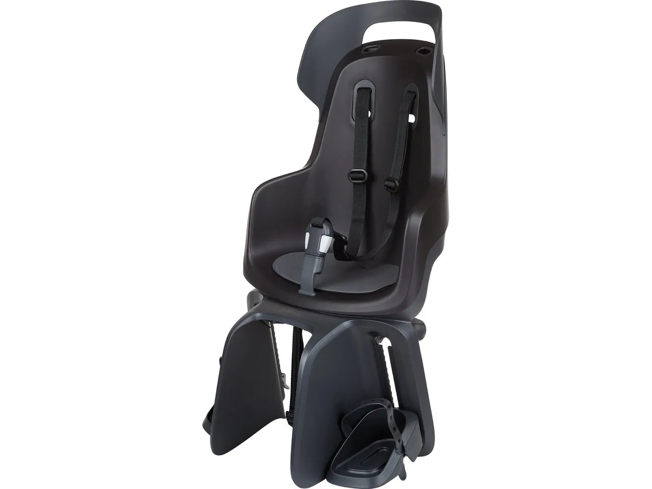 bobike Go Maxi Fahrradkindersitz zur Gepäckträgermontage, Black, Max 22kg