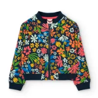 Boboli Bomber Knit Floral Jakke Boboli Bomber Knit Floral Jakke