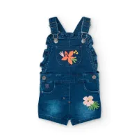 Boboli Denim Dungarees Knit Overall Boboli Denim Dungarees Knit Overall