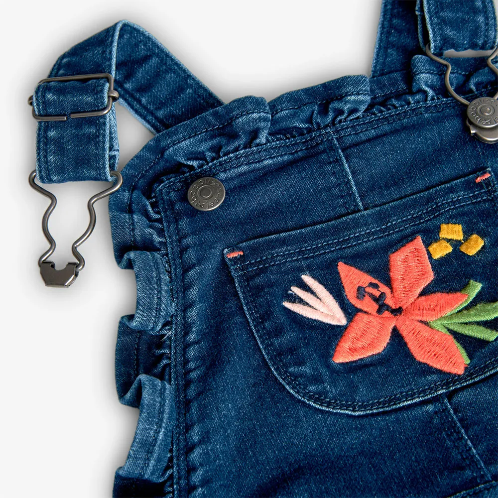 Boboli Denim Dungarees Knit Overall Boboli Denim Dungarees Knit Overall