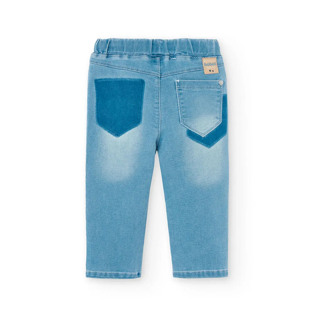 Boboli Denim Knit Bukser Boboli Denim Knit Bukser