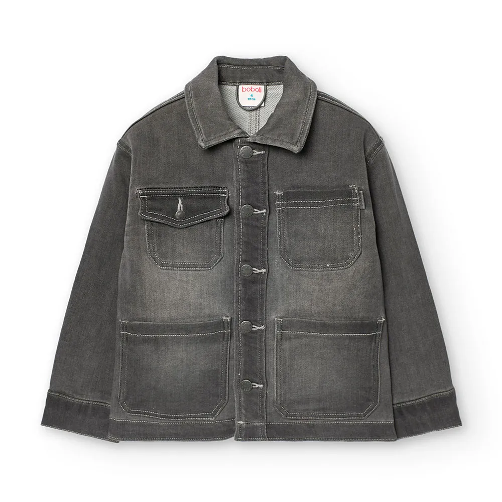 Boboli Denim Knit Jakke