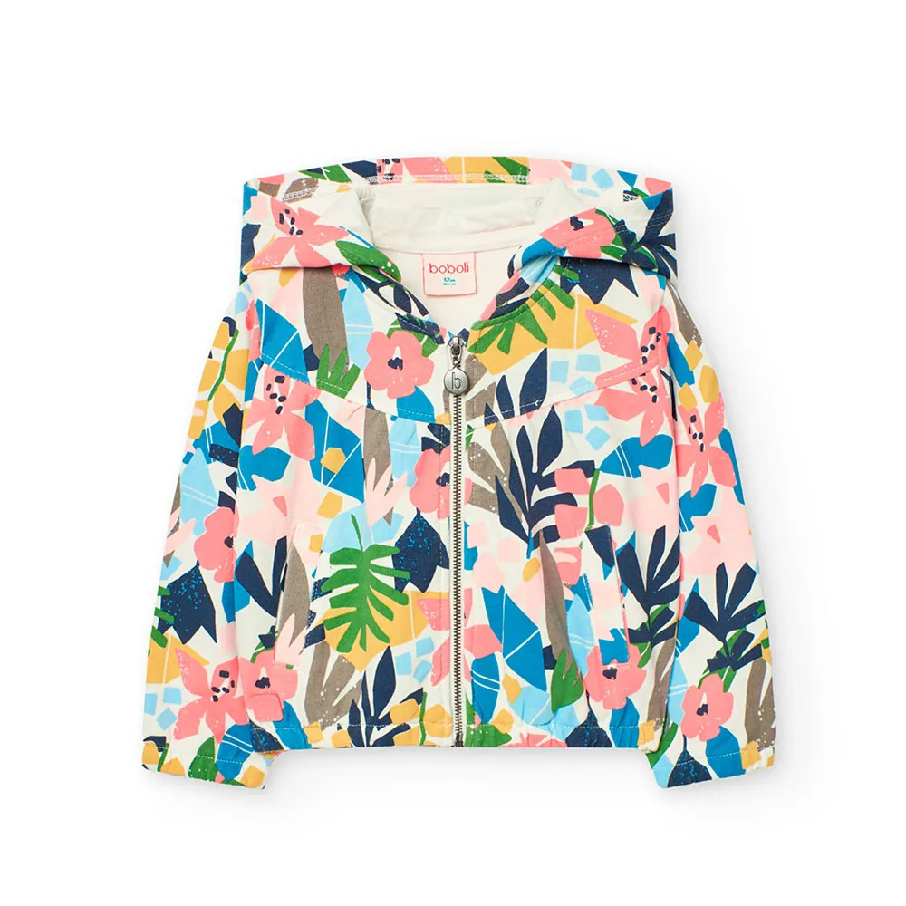 Boboli Fleece Floral Jakke Boboli Fleece Floral Jakke