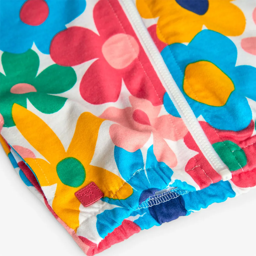 Boboli Fleece Floral Jakke