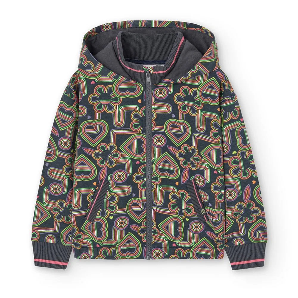 Boboli Fleece Printed Jakke