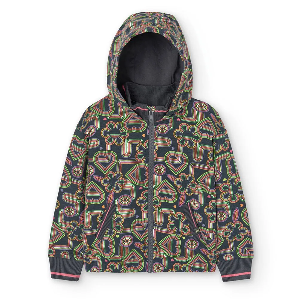 Boboli Fleece Printed Jakke