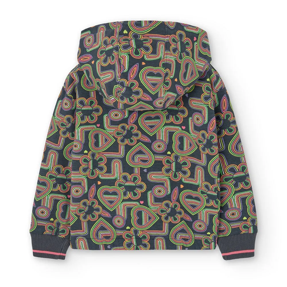 Boboli Fleece Printed Jakke