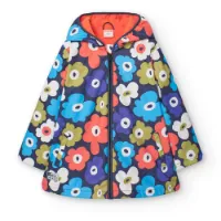 Boboli Hooded Rain Floral Jakke