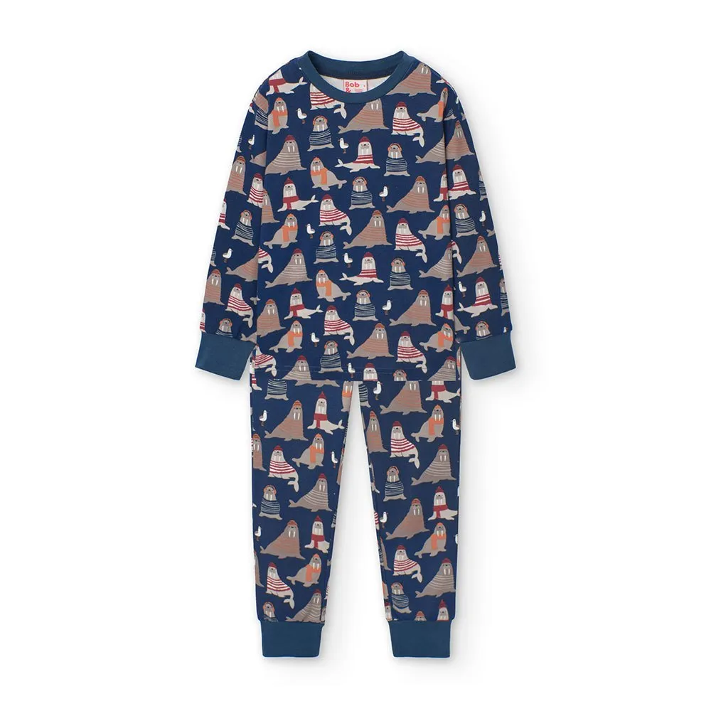 Boboli Interlock Pyjamas Med Lange Ermer Boboli Interlock Pyjamas Med Lange Ermer
