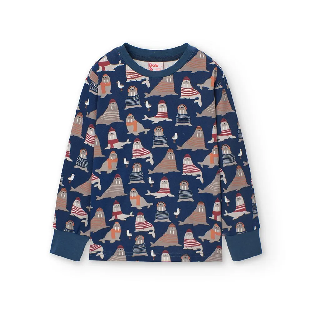 Boboli Interlock Pyjamas Med Lange Ermer Boboli Interlock Pyjamas Med Lange Ermer