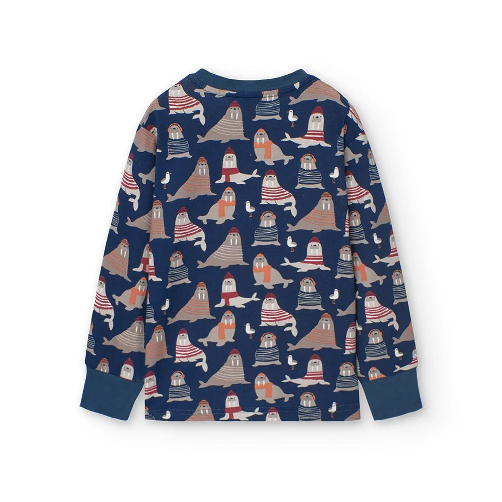 Boboli Interlock Pyjamas Med Lange Ermer Boboli Interlock Pyjamas Med Lange Ermer