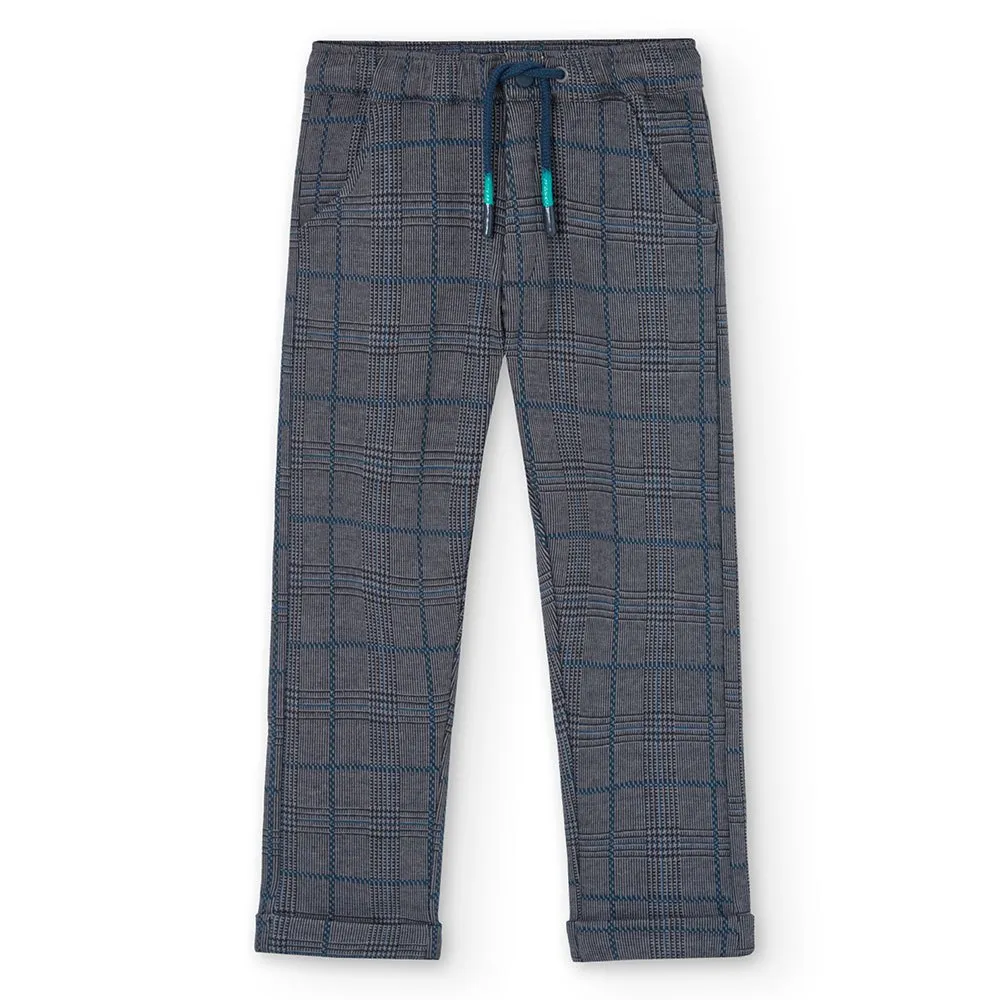 Boboli Knit Check Bukser