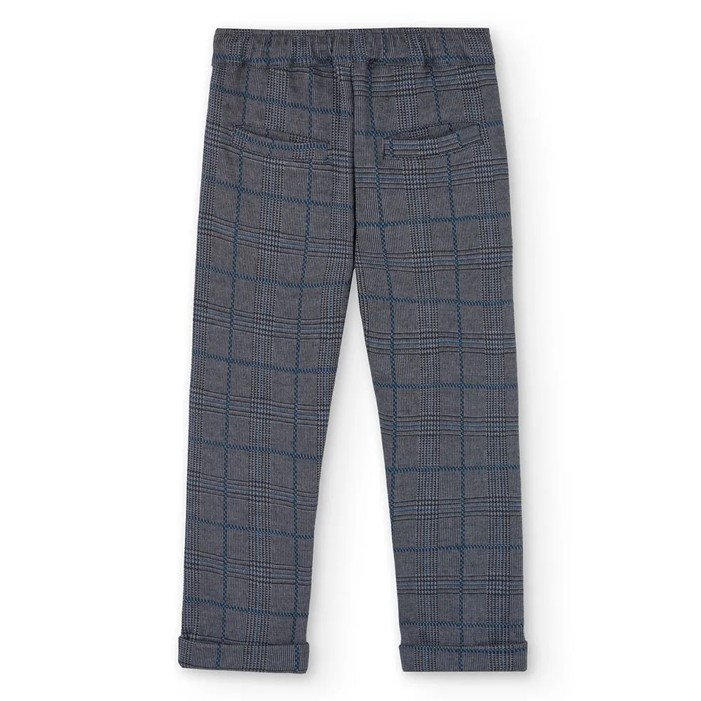 Boboli Knit Check Bukser