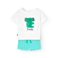 Boboli Knit Combined Kortskjorte Sett Boboli Knit Combined Kortskjorte Sett