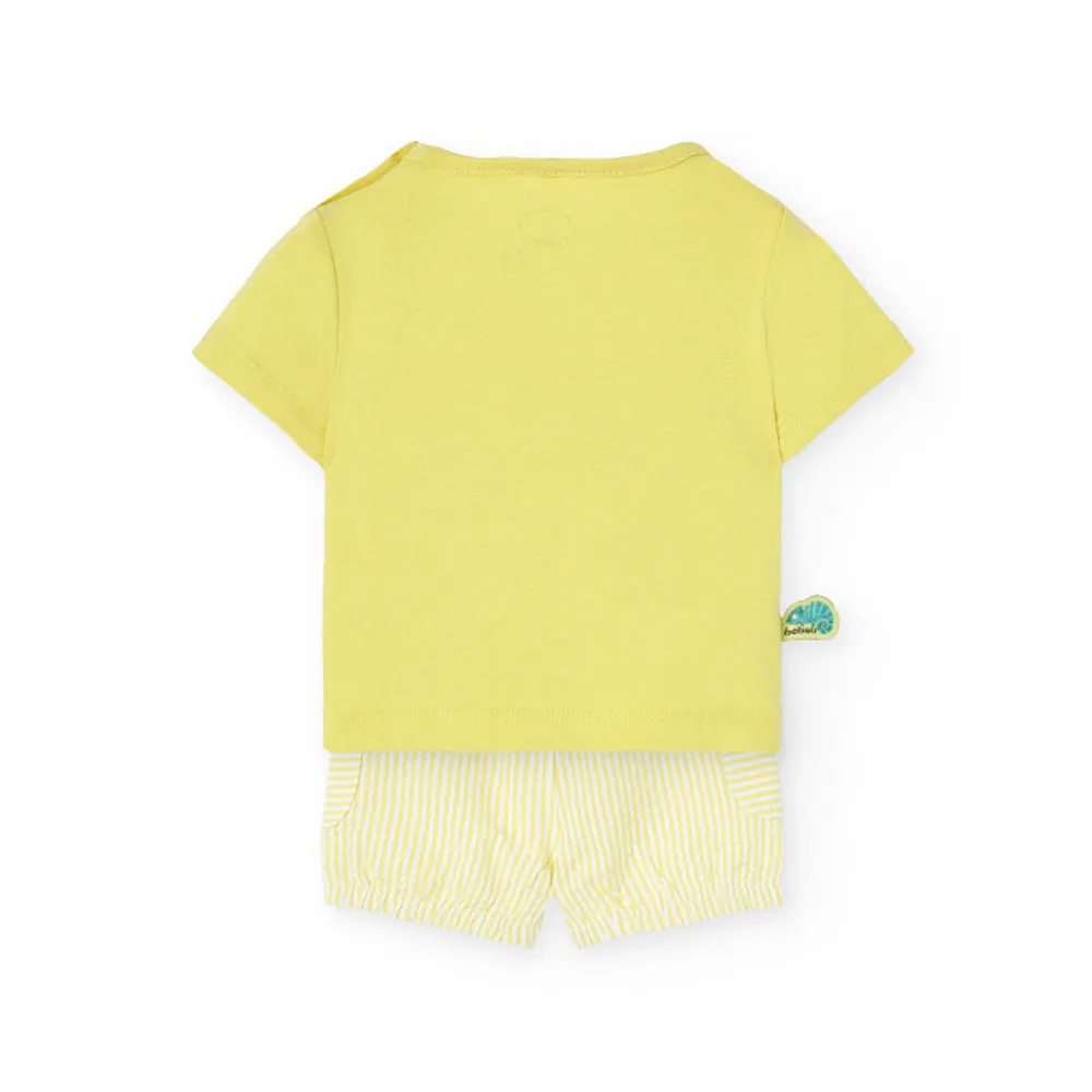 Boboli Knit Combined Kortskjorte Sett Boboli Knit Combined Kortskjorte Sett