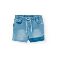 Boboli Knit Denim Shorts Boboli Knit Denim Shorts