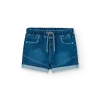 Boboli Knit Denim Shorts
